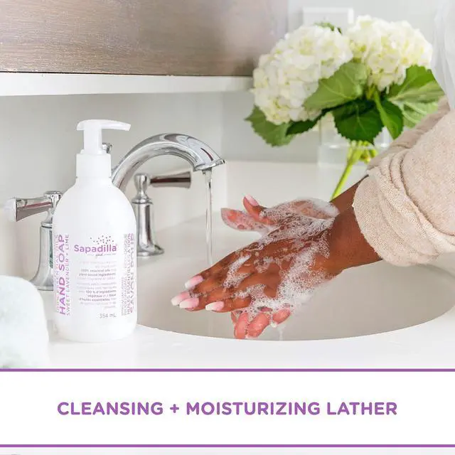 Alt view image 4 of 7 - Liquid Hand Soap - Sweet Lavender + Lime - Made with 100% Pure Essential Oil Blends, Cleansing & Moisturizing, Aromatic & Fragrant Hand Soap, Plant Based, Biodegradable, 12 Ounce (Pack of 1)