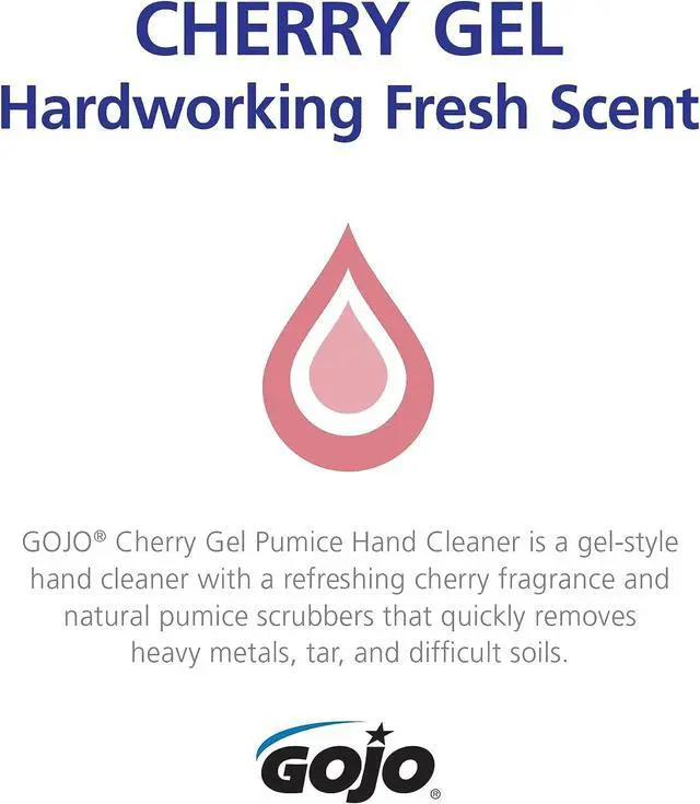 Alt view image 4 of 4 - Cherry Gel Pumice Hand Cleaner, Cherry Scent, 10 Oz Bottle