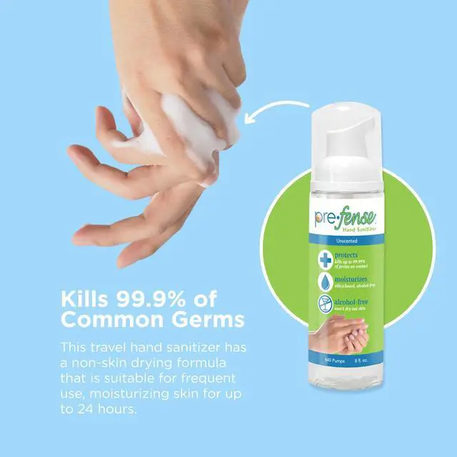 Alt view image 6 of 6 - - Foam Hand Sanitizer - Unscented - Everyday Size - 8 oz - 1 Pack