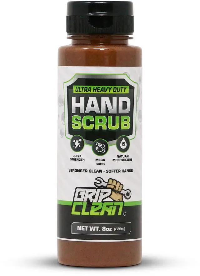 Main image of Ultra Heavy Duty Hand Cleaner for Mechanics Walnut Shell & Clay-Infused Technology Removes Grease, Oil & Paint Pro-Grade Industrial Hand Soap with Cherry Scent - 8 Fl Oz