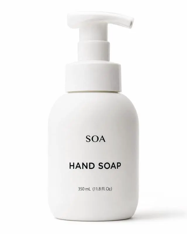 Main image of Foaming Hand Soap, Rose Geranium Essential Oil, Plant-Based Gentle Cleanser for Sensitive Skin, Vegan & Naturally Scented, 11.8 fl oz