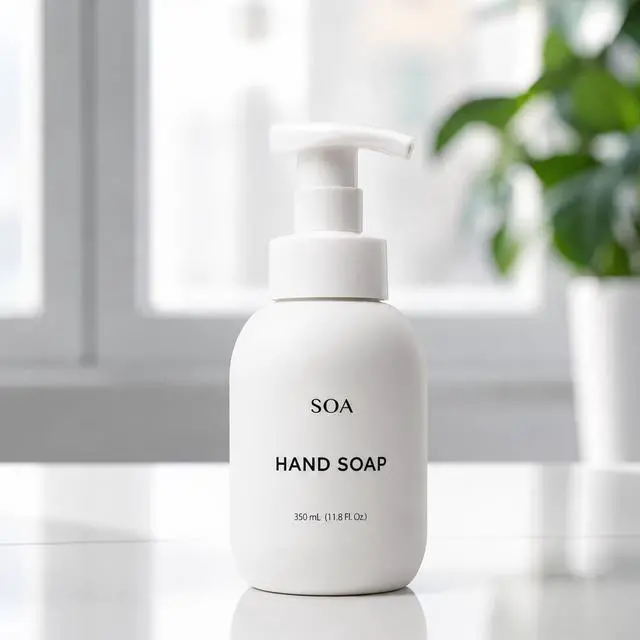 Alt view image 3 of 7 - Foaming Hand Soap, Rose Geranium Essential Oil, Plant-Based Gentle Cleanser for Sensitive Skin, Vegan & Naturally Scented, 11.8 fl oz