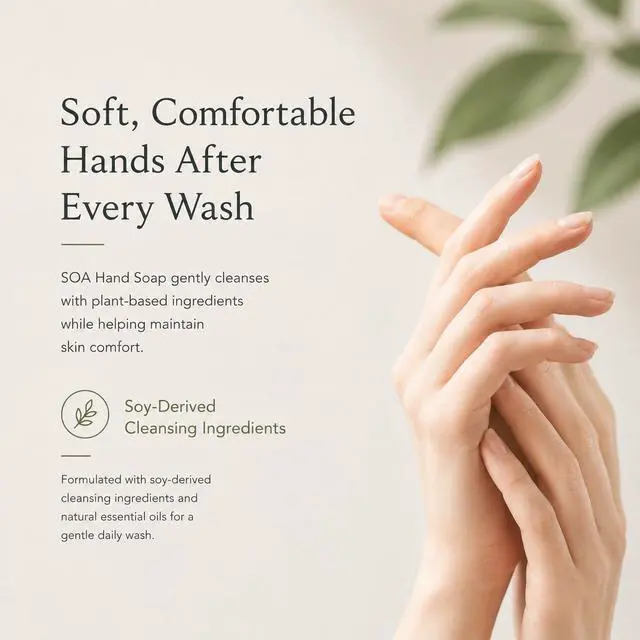Alt view image 4 of 7 - Foaming Hand Soap, Rose Geranium Essential Oil, Plant-Based Gentle Cleanser for Sensitive Skin, Vegan & Naturally Scented, 11.8 fl oz