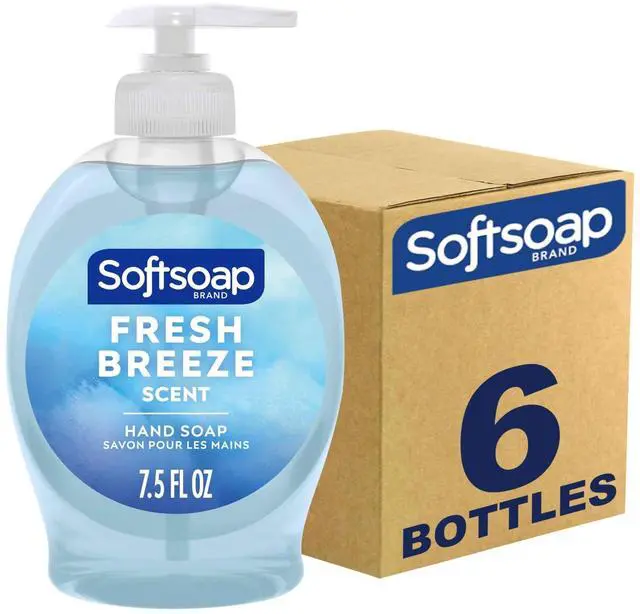 Main image of Liquid Hand Soap, Fresh Breeze Scent, 7.5 fl oz pump, 6ct