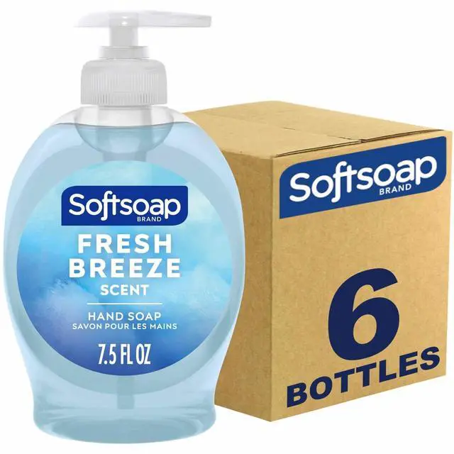 Alt view image 7 of 7 - Liquid Hand Soap, Fresh Breeze Scent, 7.5 fl oz pump, 6ct