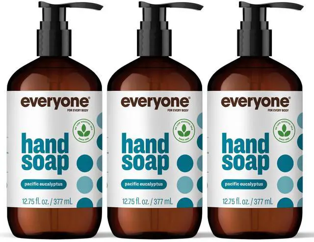 Main image of Liquid Hand Soap, 12.75 Ounce (Pack of 3), Pacific Eucalyptus, made with Essential Oils for Kitchen and Bathroom