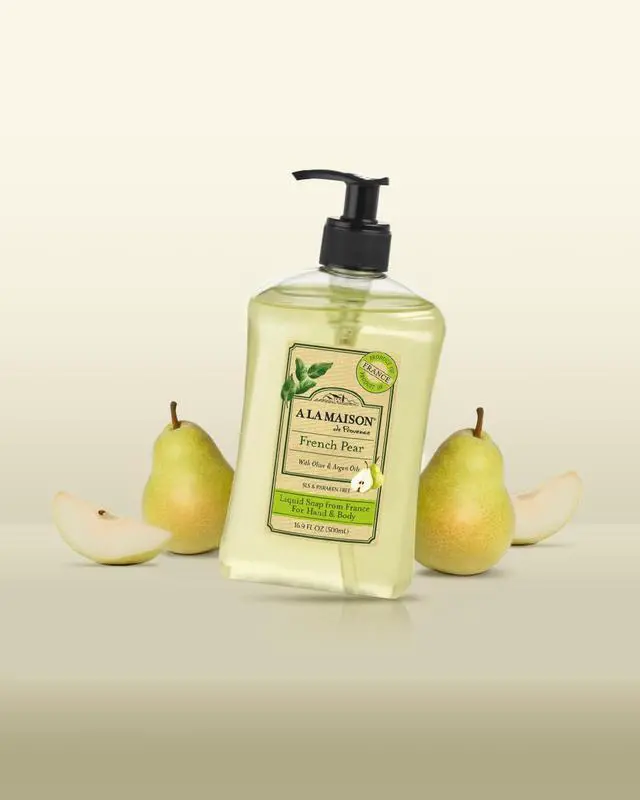 Alt view image 2 of 5 - French Pear Natural Hand Wash Made with Essential Oils - Biodegradable, Plant-Based, Vegan, Cruelty-Free 16.9 Fl Oz (Pack of 1)