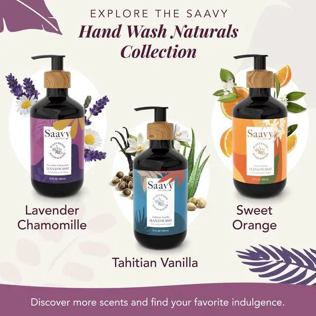 Alt view image 7 of 7 - Hand Wash Plant-Based Liquid Hand Soap with Aloe Vera, Shea Butter & Essential Oils Sulfate-Free, Moisturizing, Food-Grade Ingredients Lavender Chamomile 12 fl oz, 2 pack