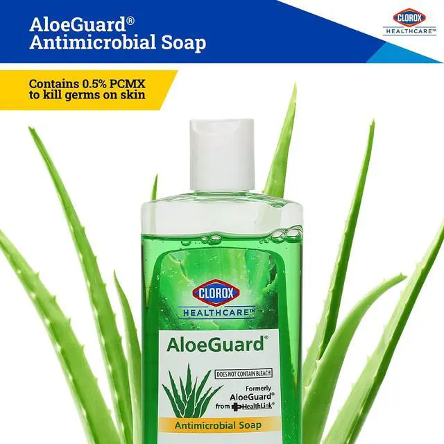 Alt view image 2 of 7 - Healthcare AloeGuard Antimicrobial Hand Soap, 4 Fl Oz