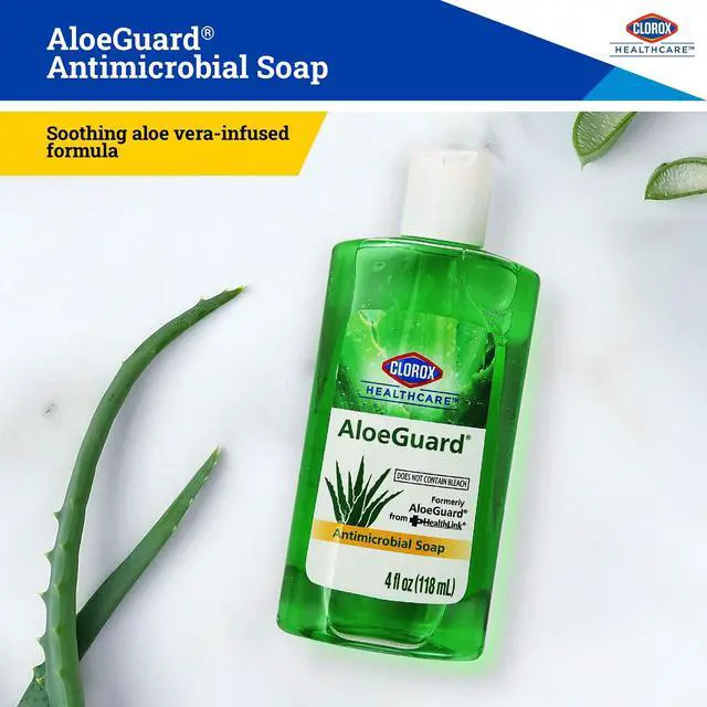 Alt view image 3 of 7 - Healthcare AloeGuard Antimicrobial Hand Soap, 4 Fl Oz
