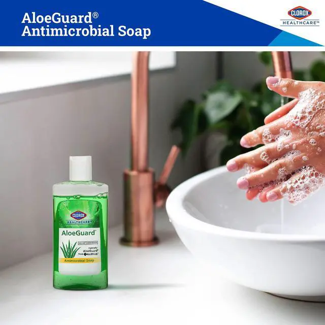 Alt view image 5 of 7 - Healthcare AloeGuard Antimicrobial Hand Soap, 4 Fl Oz