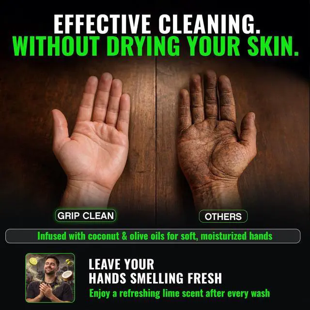 Alt view image 5 of 7 - Heavy Duty Hand Cleaner For Mechanics, Natural Pumice, 8 Oz