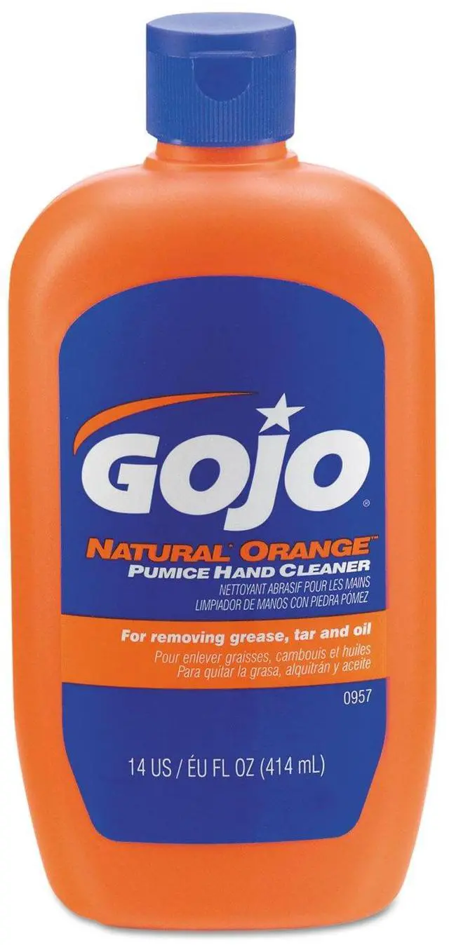 Main image of Natural Orange Pumice Hand Cleaner Bottle, 1ct x 14fl oz - 0957-12