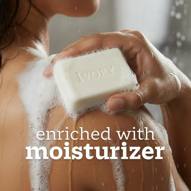 Alt view image 3 of 7 - Sensitive Bar Soap, Designed for Whole Family, Fragrance Free, 99.44% Pure Formula, Plant-Based Cleanser, Made Without Heavy Perfume, Parabens, Phthalates, For All Skin Types, 3.17 oz (10 Count)