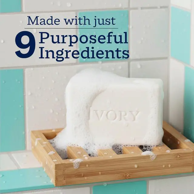 Alt view image 5 of 7 - Sensitive Bar Soap, Designed for Whole Family, Fragrance Free, 99.44% Pure Formula, Plant-Based Cleanser, Made Without Heavy Perfume, Parabens, Phthalates, For All Skin Types, 3.17 oz (10 Count)