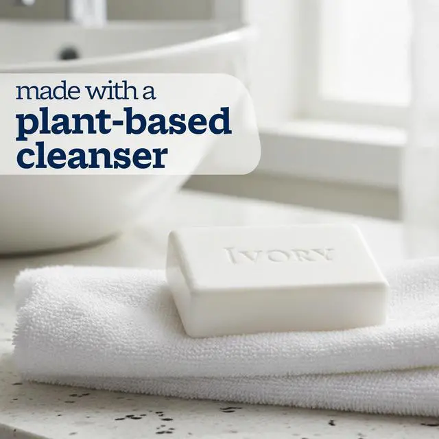 Alt view image 6 of 7 - Sensitive Bar Soap, Designed for Whole Family, Fragrance Free, 99.44% Pure Formula, Plant-Based Cleanser, Made Without Heavy Perfume, Parabens, Phthalates, For All Skin Types, 3.17 oz (10 Count)
