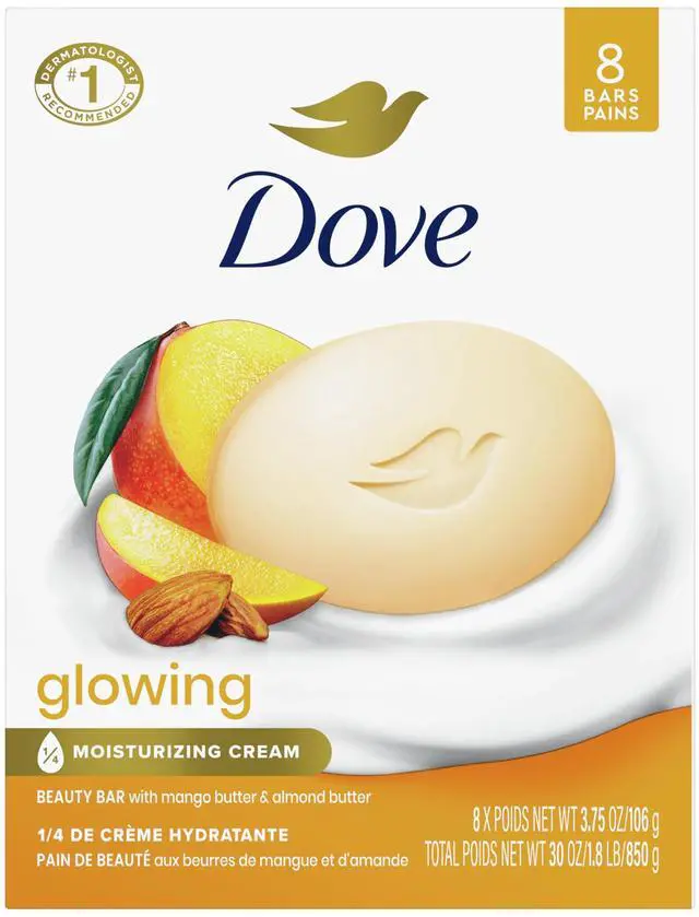 Main image of Glowing Beauty Bar Soap , Mango & Almond Butters, I 8 Count 3.75 oz