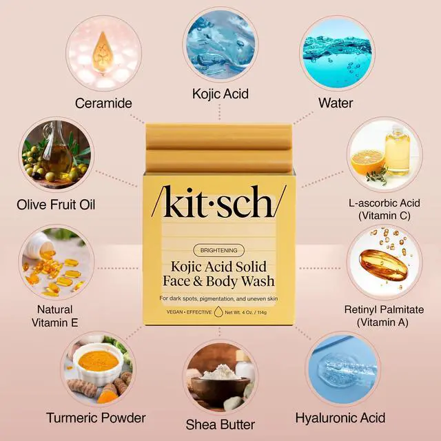 Alt view image 2 of 7 - Kojic Acid Soap Turmeric Soap Bar Made in USA, 4 oz