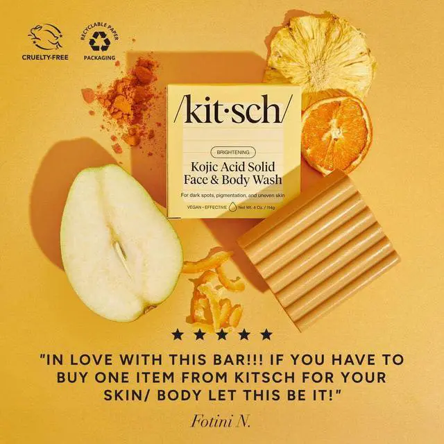 Alt view image 5 of 7 - Kojic Acid Soap Turmeric Soap Bar Made in USA, 4 oz