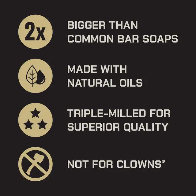 Alt view image 4 of 7 - Extra Large Bar Soap - Men's Natural Bar Soap with Masculine Scents - Made in the USA with Domestic & Globally Sourced Materials - All Skin Types - Big Brick - Sawtooth,10 oz