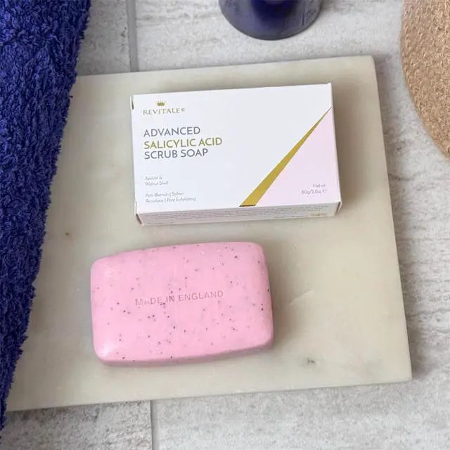 Alt view image 6 of 7 - Advanced BHA Salicylic Acid Scrub Soap Exfoliating Bar for Face & Body, Deep Pore Cleanser, Anti-Blemish, Skin Softening
