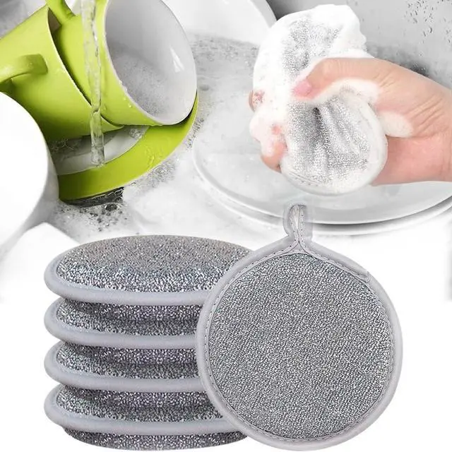 Main image of 6pcs Wire Dishwashing Rag, Upgraded Multifuctional Wire Dishwashing Rags for Wet and Dry - Non-Scratch Wire Dishwashing Rags