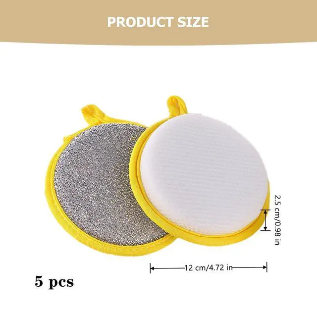Alt view image 2 of 7 - Multipurpose Wire Dishwashing Rag, 5 PCS Dishwashing Sponge