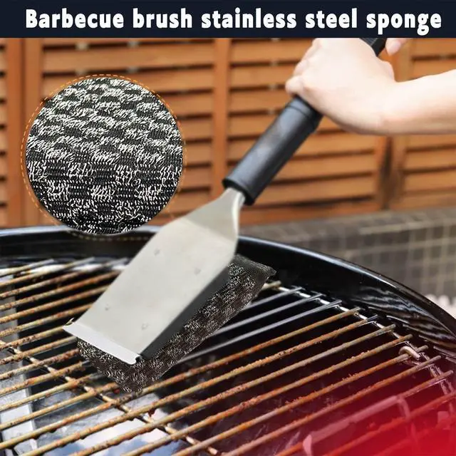 Alt view image 5 of 6 - Steel Wool Scrubbers Dish Sponges Kitchen Scrubbing Pads Pot Scrubber for Kitchen Non Scratch, Soft and Fast Cleaning Scrubber (Black)