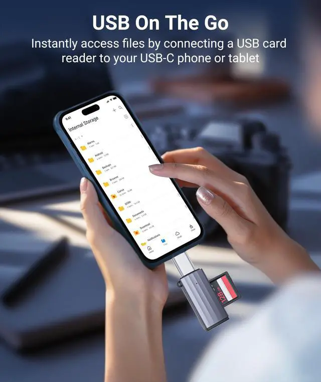 Alt view image 5 of 7 - USB C to USB Adapter Pack of 2, USB 3.0 to Thunderbolt 5/4 Adapter | Compatible with MacBook Pro Air 2026, Surface, iPad, iPhone, Galaxy Notebook, XPS and More Type C Devices, Silver