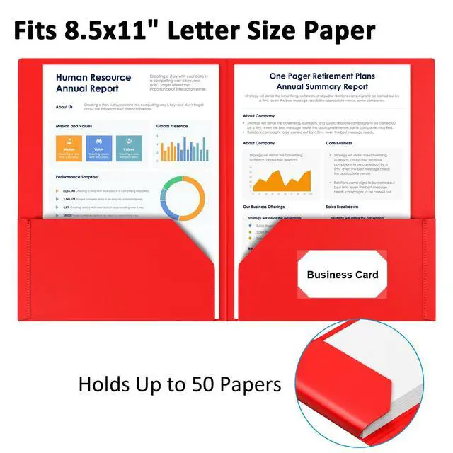 Alt view image 3 of 7 - Plastic Pocket Folders, 6 Assorted Colors Folders with Pockets Letter Size | Heavy Duty, Pocket Folders, Letter Size, Document, File Folders, Back to School, Office, Filing Supplies