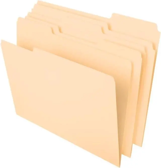 Main image of File Folders, 100 Pack, Durable Manila Folders, Letter Size (8.5" x 11"), 3 Top Tabs for Easy Labeling, Everyday Filing Essential for Offices, Classrooms & Home Document Organization