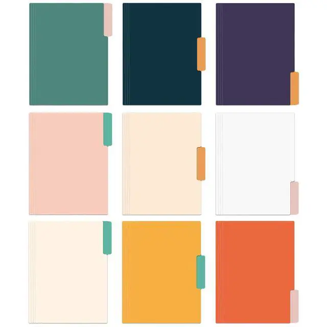 Alt view image 4 of 6 - 18 Pack Decorative File Folders Floral Folders Cute File Folder, Letter Size Colored File Folders,1/3-Cut Tabs, 9.6 x 11.6 Inches, for Office, School, Home