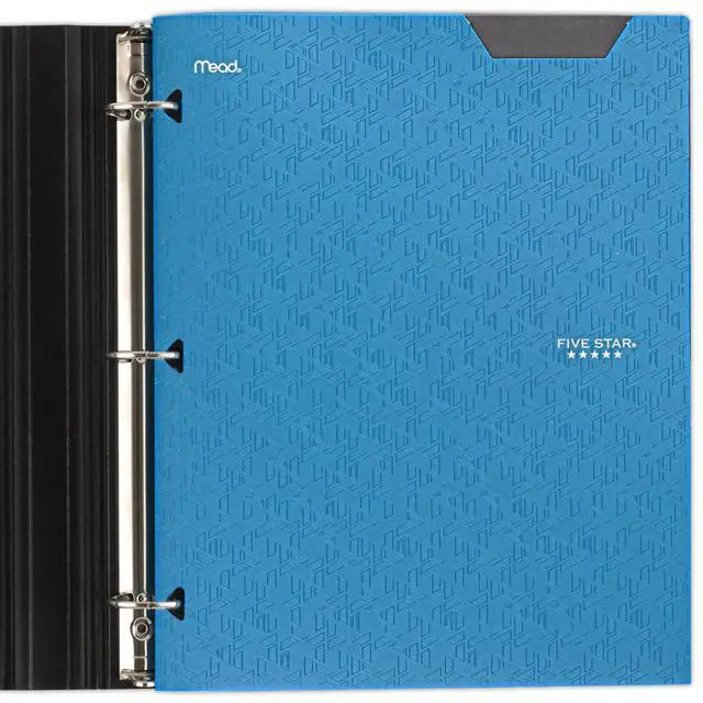Alt view image 5 of 7 - 2-Pocket Folder, Plastic Folder with Stay-Put Tabs, Fits 3-Ring Binder, Holds 8-1/2" x 11" Paper, Tidewater Blue (333420H-ECM)