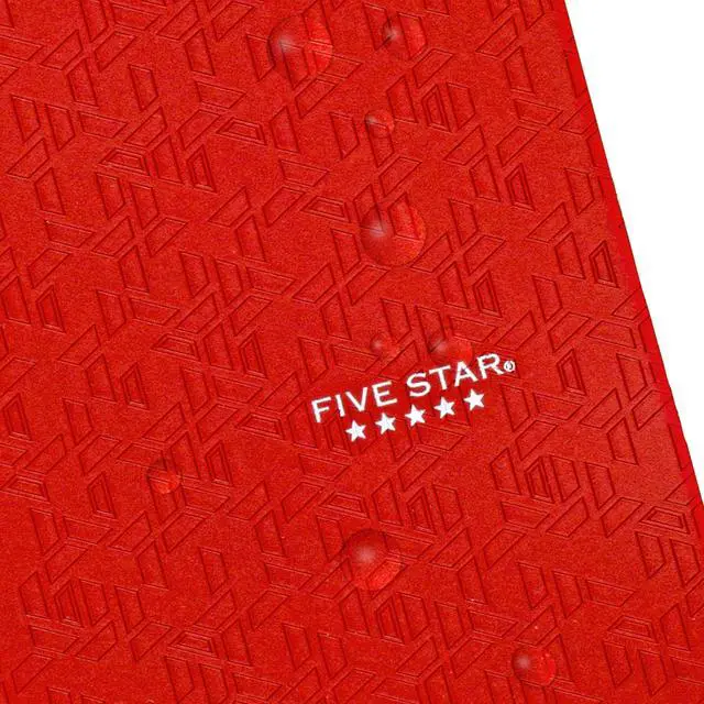 Alt view image 6 of 7 - 2-Pocket Folder, Plastic Folder with Stay-Put Tabs, Fits 3-Ring Binder, Holds 8-1/2" x 11" Paper, Fire Red (333420D-ECM)