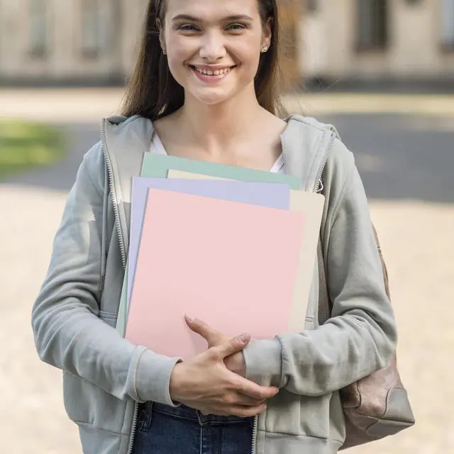 Alt view image 7 of 7 - Plastic Folders with Pockets, Pack of 5, Muted Pastel Colors, Heavy Duty 2 Pocket File Folders Letter Size, Pocket Folders for School, Home, and Office