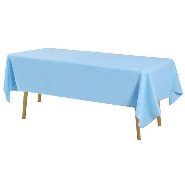 Alt view image 2 of 7 - Rectangle Tablecloth 60x120 inch Washable Polyester Fabric Table Cloth for Wedding Party Dining Banquet Decoration60x120, Blue Mist