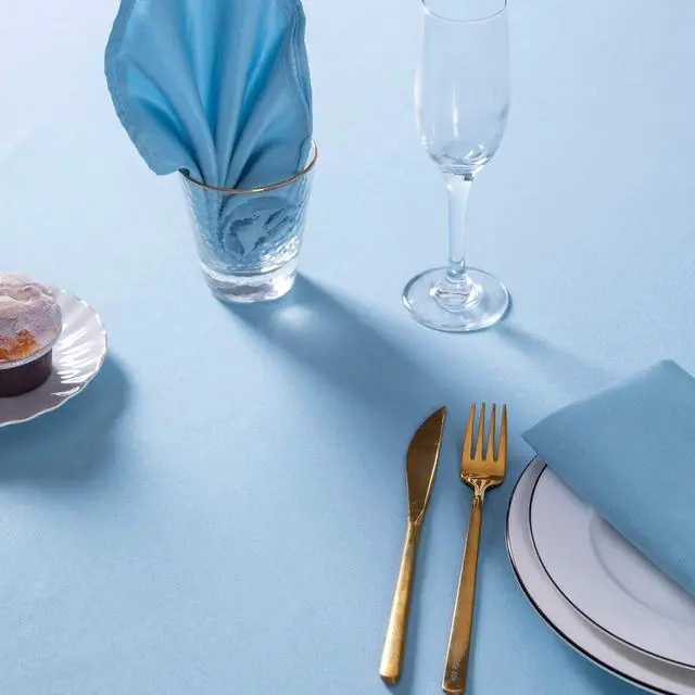 Alt view image 5 of 7 - Rectangle Tablecloth 60x120 inch Washable Polyester Fabric Table Cloth for Wedding Party Dining Banquet Decoration60x120, Blue Mist
