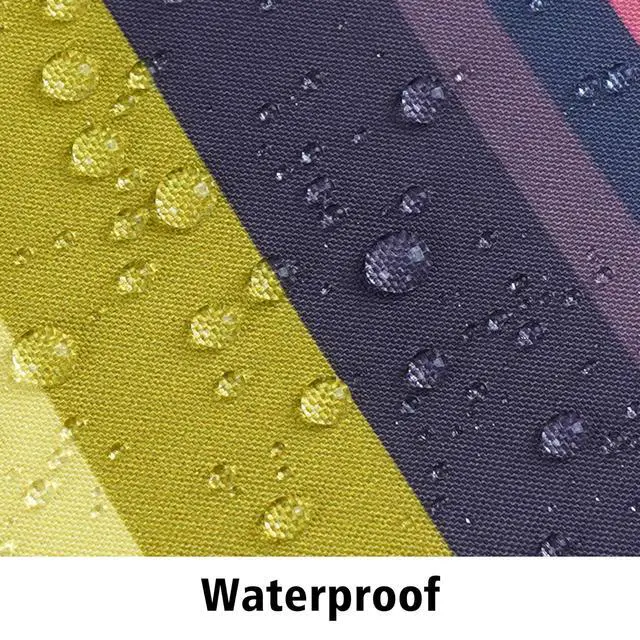Alt view image 3 of 7 - Outdoor Tablecloth with Umbrella Hole and Zipper, Rectangle Patio Table Covers for Spring/Summer, Machine Washable Outdoor Picnic Table Cloth (02stripes, 60" × 84" Rectangular)