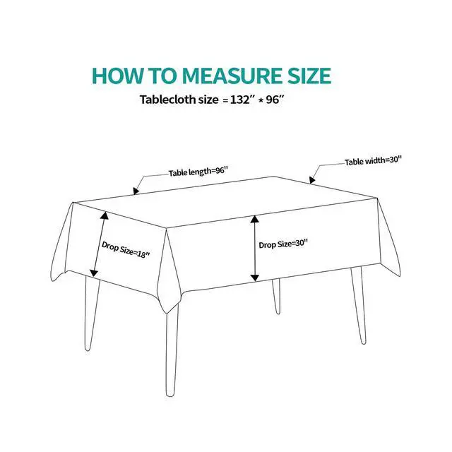 Alt view image 7 of 7 - 90x132 Inch Tablecloth for 6 Foot Rectangle Tables | Dining Table Cover Protector, Reusable Polyester Fabric, White Tablecloth Rectangle for Wedding, Banquets,Restaurant