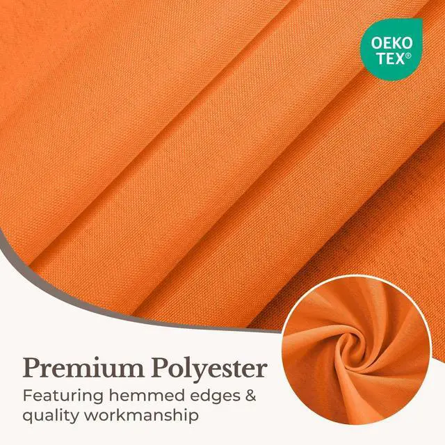 Alt view image 2 of 7 - Halloween Rectangle Tablecloth - Waterproof and Wrinkle Resistant Washable Polyester Table Cloth for Kitchen Dining/Party/Wedding Indoor and Outdoor Use (60 x 84 inch, Orange)