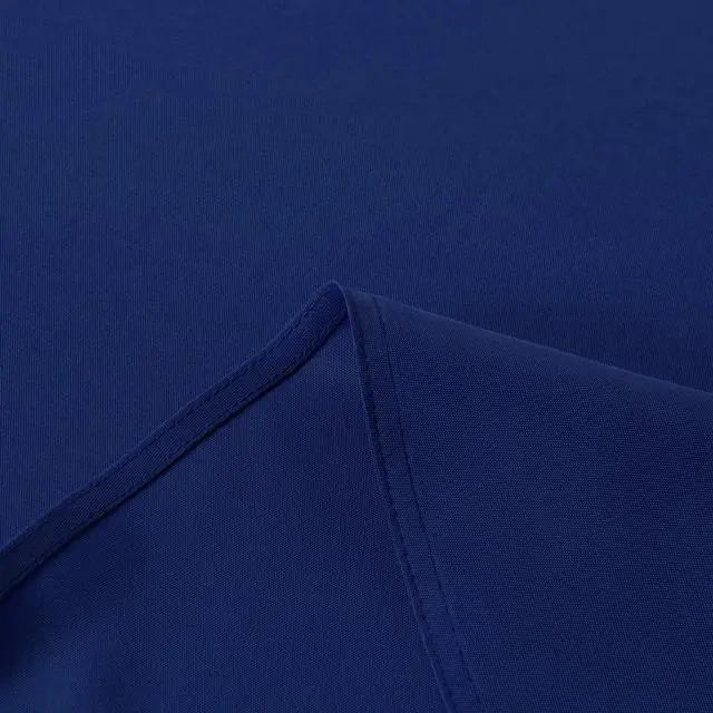 Alt view image 6 of 7 - Navy Blue Tablecloth 60 Inch Diameter for 20-48 Inch Tables | Water Resistant Spill Proof, Washable Polyester Cloth Decorative Fabric Cover, For Dining, Buffet Parties and Camping
