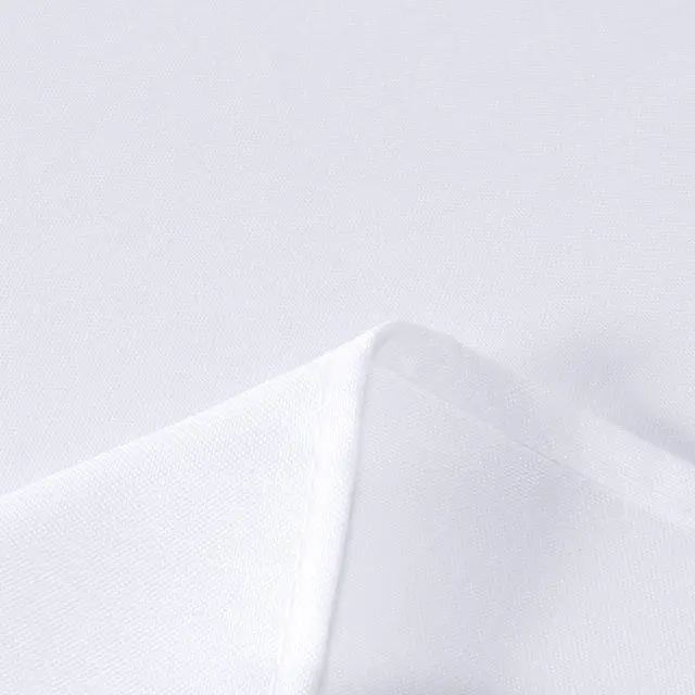 Alt view image 6 of 7 - Rectangle Tablecloth, 60 x 84 Inch, White | Stain and Wrinkle Resistant, Washable Polyester Cloth, Decorative Fabric Cover, For Dining Tables, Buffet Parties and Camping