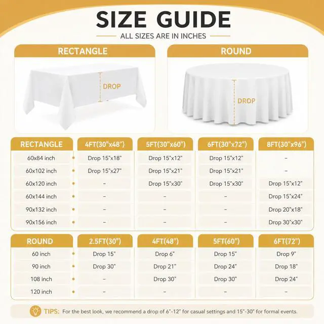 Alt view image 5 of 7 - 2-Pack 60x102 inch White Table Cloths, Solid Stain and Wrinkle Resistant Oblong Tablecloth, Premium Plain Weave Polyester Fabric Rectangle Table Linen Covers for Hotel, Wedding