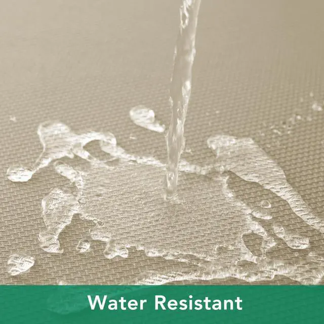 Alt view image 4 of 7 - Textured Fabric Round Tablecloths 60" for Round Tables diameters from 28" to 48", Natural Water Resistant Folding Table Covers Washable for Dining, Kitchen, Wedding, Parties etc