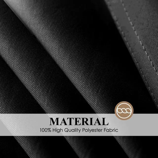 Alt view image 6 of 6 - 1 Pack Black Square Tablecloths 52x52 Inch for Dining Tables | Washable Decorative Linen Polyester Table Cover for Banquets Buffets Parties and Weddings