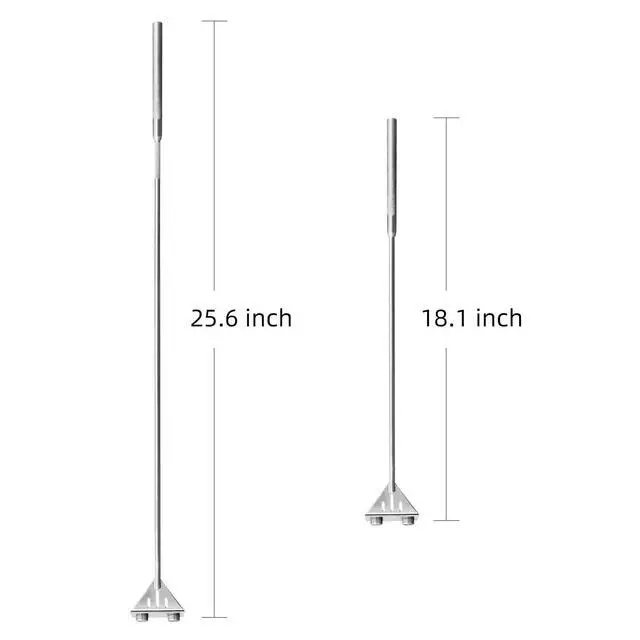 Alt view image 2 of 7 - 25.6" Stainless Steel Aquarium Algae Scraper with 10 Blades | Adjustable Handle, For Glass Fish Tanks, Effortless Algae Removal, Aquarium Cleaning Tool, Extra Replacement Blades Included