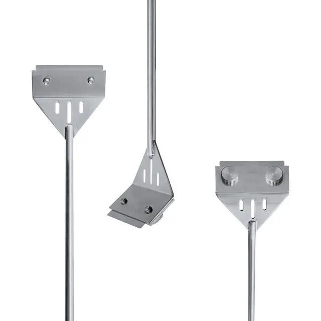 Alt view image 3 of 7 - 25.6" Stainless Steel Aquarium Algae Scraper with 10 Blades | Adjustable Handle, For Glass Fish Tanks, Effortless Algae Removal, Aquarium Cleaning Tool, Extra Replacement Blades Included