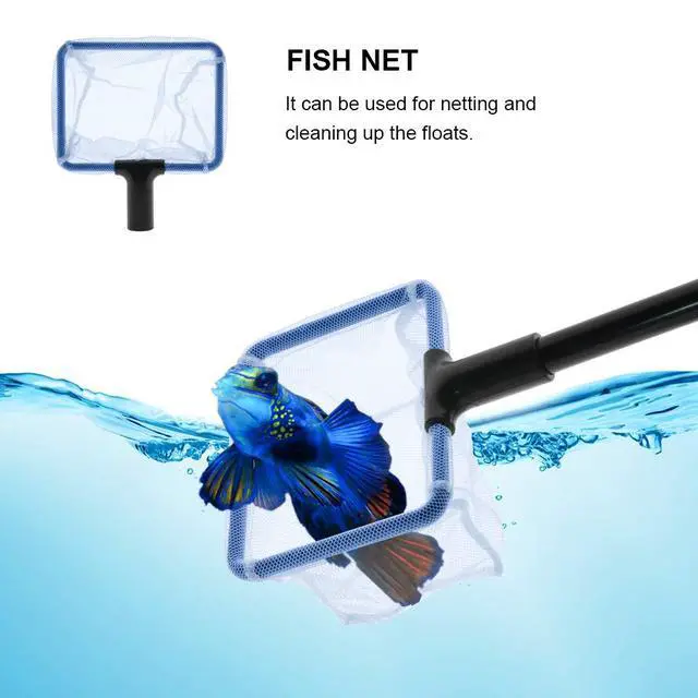 Alt view image 6 of 7 - Aquarium Fish Tank Cleaning Kit - 5 in 1 Algae Scraper Set - Siphon Vacuum for Water Changing and Sand Cleaner (Cleaner Set)