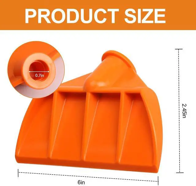 Alt view image 3 of 7 - Boat Hook Hull Scraper Barnacle Scraper Pontoon Boat, 491108 Plastic Marine Boat Hull Scraper for Underwater Hull Cleaning, Plastic Scraper Pole Attachment | Plastic Boat Hook Hull Scraper