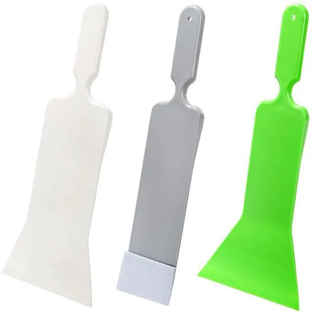 Main image of 3 Pieces Window Tint Tools, Long Handle Design | Auto Bulldozer Squeegee Scrubber Paddle Squeegee Kit, Flat Glass Scraper Cleaning Tool for Car Front Windows Rear Glass